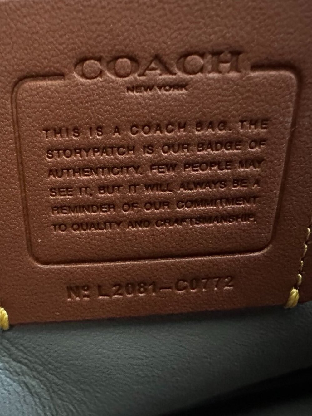 Coach Light Grey Pillow Tabby Shoulder Bag/Purse Style #L2081-C0772 - Picture 11 of 13